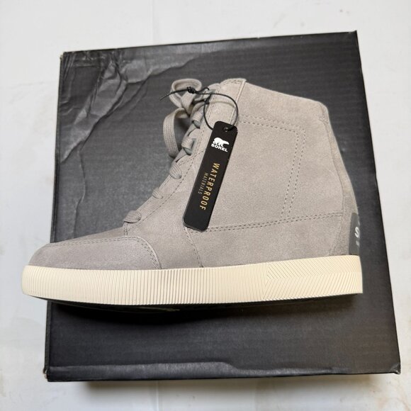 Sorel Women's Out N' About Wedge Boots Dove/Quarry Size 7.5 NEW - Picture 6 of 14